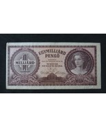 HUNGARY 1 MILLIARD PENGO BANKNOTE XF 1946 NO RESERVE - £14.65 GBP