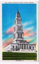 District Of Columbia DC Postcard George Washington Masonic National Memorial - £1.70 GBP