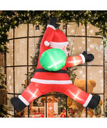 5 FT Lighted Christmas Inflatable Decoration Hanging Santa Claus with Gi... - €40,08 EUR