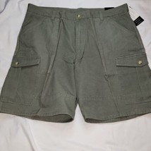 Cargo Shorts Mens 42 Waist 8 Inch Inseam New Green Bill Robinson  - £14.66 GBP