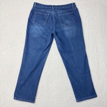 Gloria Vanderbilt Jeans Womens 16 Straight Leg Midrise Stretch Denim Pant 37x28 - £5.55 GBP