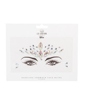 Shots Bliss Dazzling Crowned Face Bling Sticker O/s - £15.79 GBP