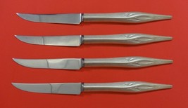 Dawn Mist by Wallace Sterling Silver Steak Knife Set 4pc HHWS  Custom 8 1/2&quot; - £224.98 GBP