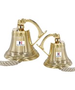 Brass Maritime Ship Bell Duty Watch Nautical Bells 6 Inches - £30.86 GBP