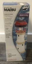 Malibu  LighthouseItem #157918 |Model #LZ308 Solar Lighthouse Rare 14” High - $98.00