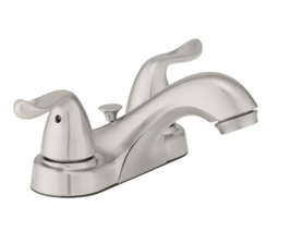 Glacier Bay 195 157 Constructor Low-Arc Bathroom Faucet - Brushed Nickel - £23.95 GBP