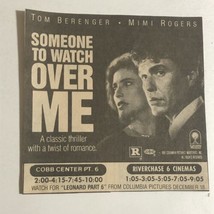 Someone To Watch Over Me Movie Print Ad Tom Berenger Mimi Rogers TPA10 - £4.86 GBP