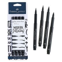 Faber-Castell Pitt Artist Pen Hand Lettering Set - 4 Modern Calligraphy and Lett - £7.98 GBP