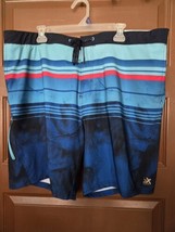 ZeroXposur Men&#39;s UPF 50+ Quick Dry Swim Trunks Navy Ibiza Size XXL - £7.76 GBP