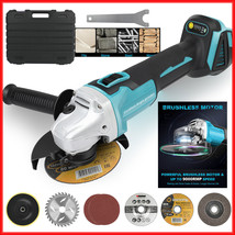 Angle Grinder Brushless Motor Cordless Lithium Battery + Cutting Grindin... - £66.83 GBP