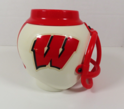 Wisconsin Badgers 1992 VTG Football Helmet Plastic Insulated Mug RARE - £22.19 GBP