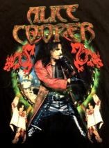 ALICE COOPER Tour 2002 Dragontown Spring Ford Touch Gold Vintage Black T-shirt X - £192.55 GBP