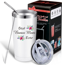 Mothers Day Gifts for Mom, Best Ever Mom Tumbler 20 Oz, Step Mom Gifts, Stainles - £16.87 GBP