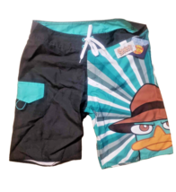 Phineas &amp; Ferb Perry The Platypus Men&#39;s Swimsuit Bottoms Medium New w Tags - £12.45 GBP