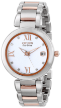 NEW* Citizen Eco-Drive Women&#39;s EO1116-57A Diamond Accent Two-Tone Watch ... - £246.41 GBP