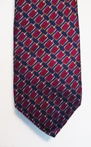 Bert Pulitzer Silk Twill Tie Geometric Modernist Regimental Stripe USA Vintage - £18.59 GBP