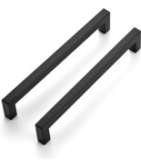 30 Pack 71/2 Inch Kitchen Square Cabinet Handles Matte Black Cabinet Pulls - $66.96 CAD