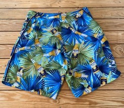 Corona Men’s Printed swimsuit bottoms size 34 Blue R2 - £15.74 GBP
