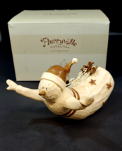 Flurryville Collection Snowman Downhill Danny 7.5&quot; Figurine Living Quarters - $34.64