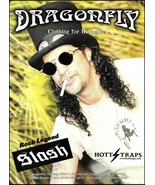 Guns N&#39; Roses Slash Dragonfly Clothing ad 8 x 11 advertisement print - $3.60