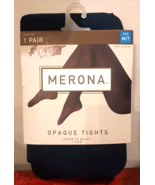 Merona Size M/T 5’5”-5’11” 130-175 lbs Opaque Pilot Blue Tights ~ NEW - $7.91