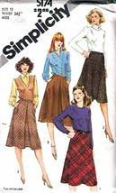 Vintage 1981 Misses&#39; BIAS SKIRTS Pattern 5174-s 12 UNCUT - £9.43 GBP
