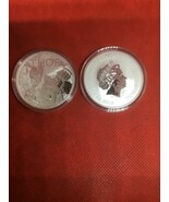 Lot of 2 - 2018 1 oz Tuvalu Thor Marvel Series Silver Coin BU In Cap - $1,968.82 MXN