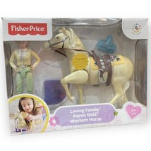 New Fisher Price Loving Family Dollhouse Aspen Gold Western Horse w/ Sounds 2013 - $55.39