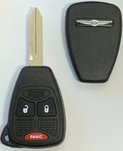 Chrysler Remote Head Key Shell 3 Button Removable Blade Top Quality USA Seller - £3.92 GBP