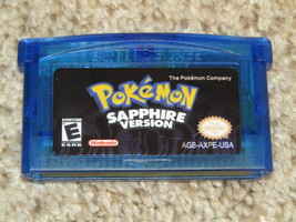Pokemon Sapphire GBA Gameboy Advance Video Game Cartridge Excellent Condition - £12.53 GBP