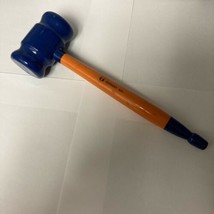 Wooden Gavel Blue &amp; Orange “Servant Sr” 11” Long Auctioneer One-of-a-Kind - £23.31 GBP