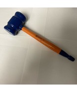 Wooden Gavel Blue &amp; Orange “Servant Sr” 11” Long Auctioneer One-of-a-Kind - $564.52 MXN