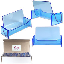 12Pc Hq Acrylic Plastic Business Name Card Holder Display Stand (Clear B... - £16.01 GBP