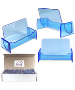 12Pc Hq Acrylic Plastic Business Name Card Holder Display Stand (Clear B... - £15.68 GBP