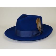 Bruno Capelo Hat Australian Wool Fedora Teardrop Crushable Bel Air BL593 Royal image 4