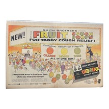 Smith Brothers Cough Drops Ad Theater Themed 1950&#39;s 20.5 X 13.5 Inches - $14.94