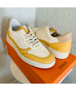 Miz Mooz Veronica Leather Sneaker Lightweight Yellow/White Size 9 Euro 4... - $99.00