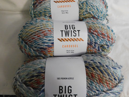 Big Twist Carousel Limestone lot of 3 Dye lot 490779 - £14.47 GBP