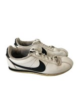 Nike Womens Shoes Classic Cortez Leather White Black Athletic Sz 8.5 - £24.12 GBP