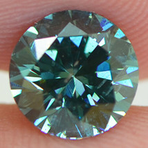 Loose Round Shape Diamond Fancy Green Color VS2 Certified Enhanced 1.61 Carat - £1,633.31 GBP