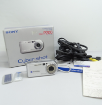 SONY CYBERSHOT DSC-P200/S 7.2MP Digital Camera 3x Optical Zoom Working - £72.08 GBP