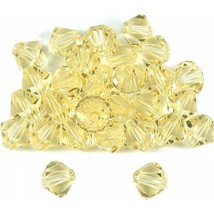 30 Jonquil Bicone Swarovski Crystal Beads Part 5301 6mm - £16.35 GBP
