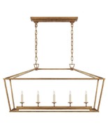 NEW Visual Comfort Darlana Chandelier 2156 Open Cage Linear Island Dinin... - $1,088.00