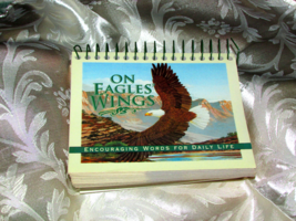 &#39;ON EAGLES WINGS&#39;  366 day desk calendar quotes, scripture, read Bible-year (A) - £3.95 GBP