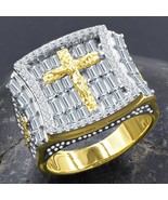 Iced Out Moissanite Ring | Champion Ring | Cross Moissanite Ring | Hip Hop Bague - $252.90