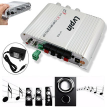 New Lvpin Mini Hi-Fi Stereo Amplifier Amp Radio Mp3 200W 12V With Adapter - £31.45 GBP