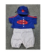 Build A Bear Baseball Uniform Varsity 3PC Sports Clothes Cap Hat Pants J... - €17,62 EUR