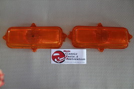 60-66 Chevy GM C K Series Stepside Truck Park Light Lamp Lenses Amber Se... - $17.76