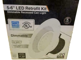 Recessed Can Light 5-6&quot; LED Retrofit KIt - £30.74 GBP