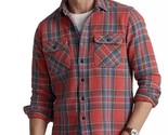Polo Ralph Lauren Men&#39;s Classic Fit Plaid Brushed Twill Shirt Red Multi-... - $69.99